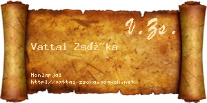Vattai Zsóka névjegykártya